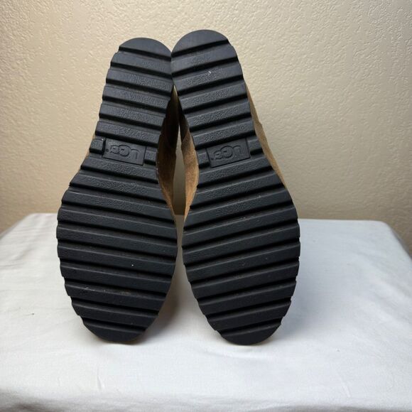 UGG Women's Pax Hidden Wedge Bootie Suede Waterproof - Size 8 - Picture 4 of 6